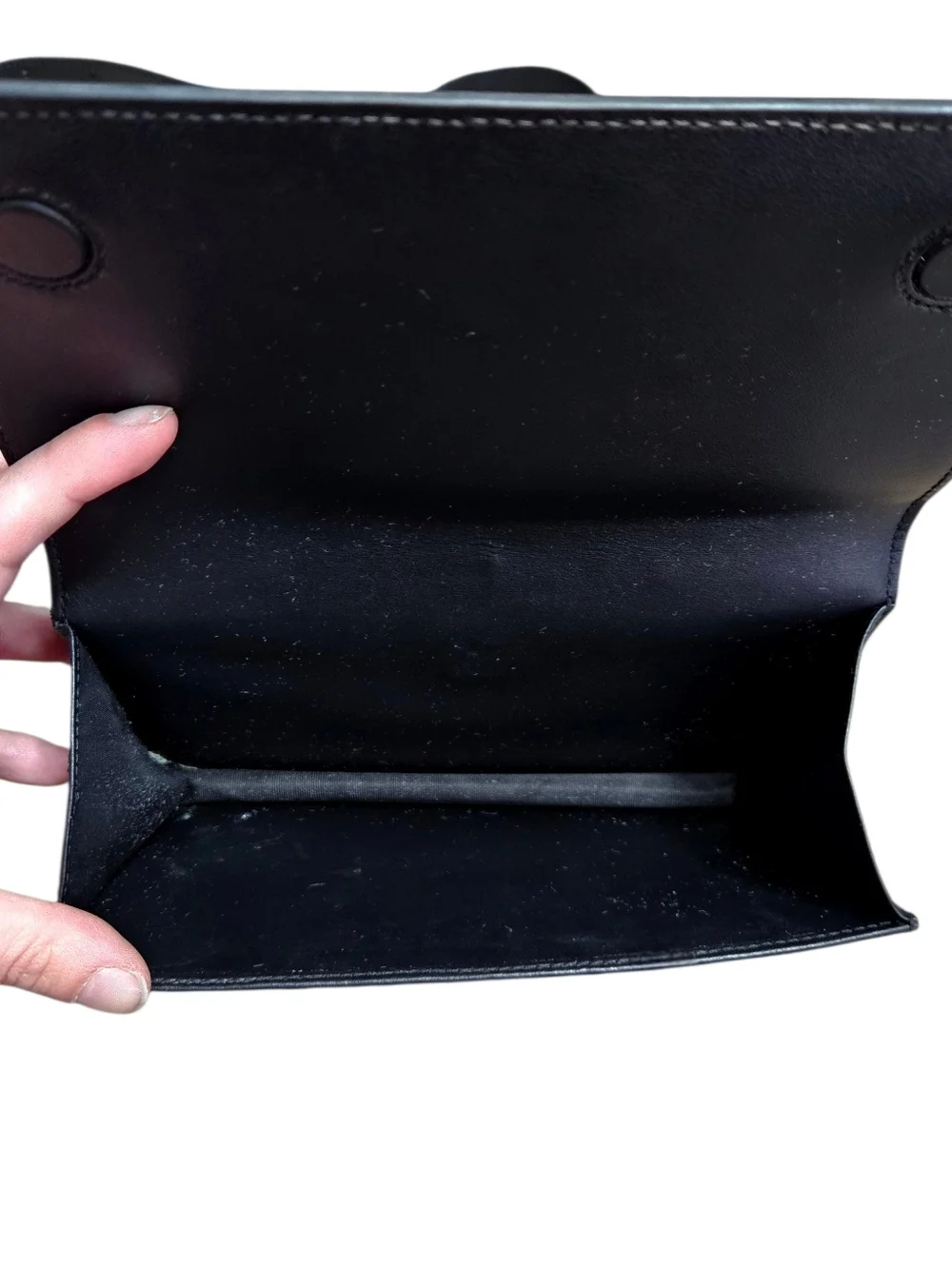 Dolce & Gabbana | DG Logo Leather Accordion Crossbody | Black - Picture 11 of 16